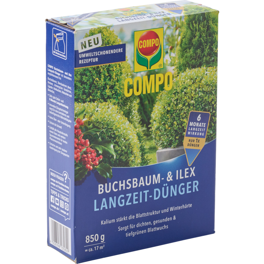 COMPO Buchsbaum- und Ilex Langzeit-D&uuml;nger 850 g image number 1