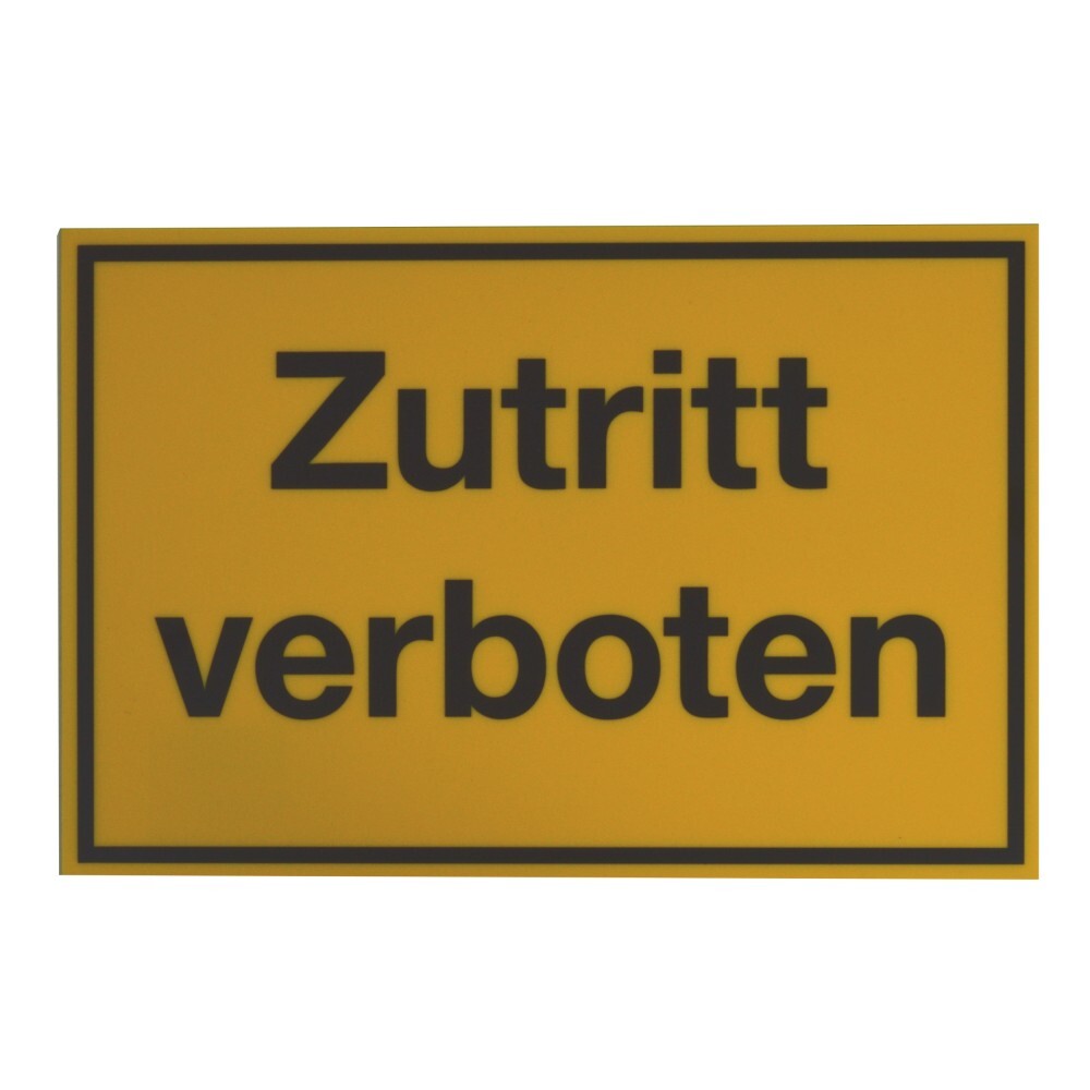 Schild Zutritt verboten 300 x 200 mm image number 0