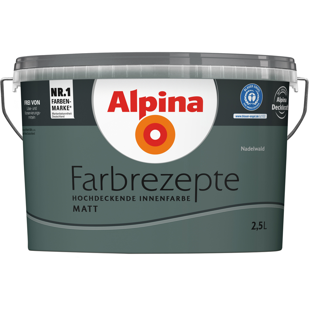 Alpina Farbrezepte "Nadelwald" matt 2,5 Liter image number 0
