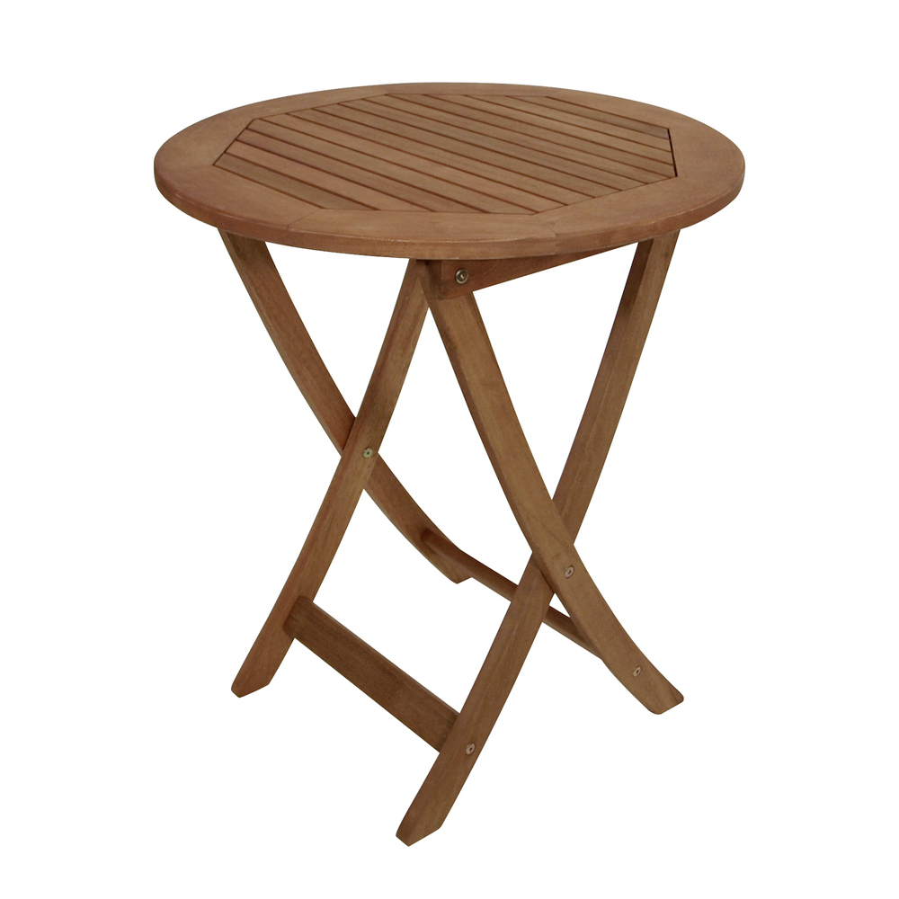 Klapptisch rund Ø 65 cm Eukalyptus geölt image number 0