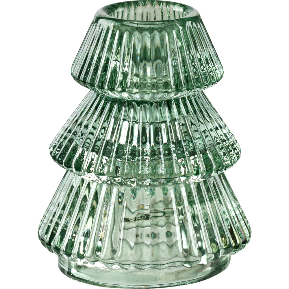 Kerzenhalter für Spitzkerzen aus Glas, 3-fach sortiert image number 1