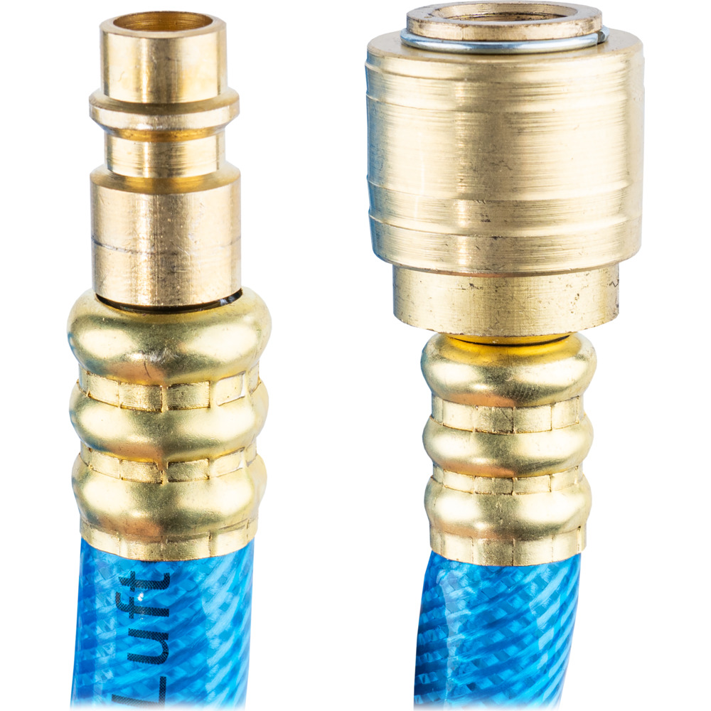 Druckluftschlauch 9mmx20m 3/8" 17bar Schnellkupplung Luftschlauch Druckluft image number 2