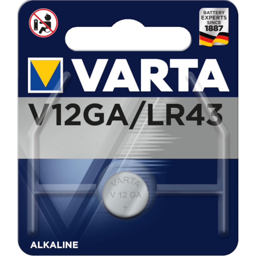 Varta Knopfzellen Batterie V12GA 1 Stück image number 0