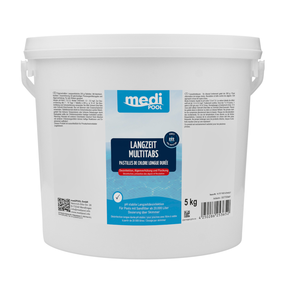 Langzeit Multitabs 5 kg 25 x 200 g Pool-Reinigung image number 0