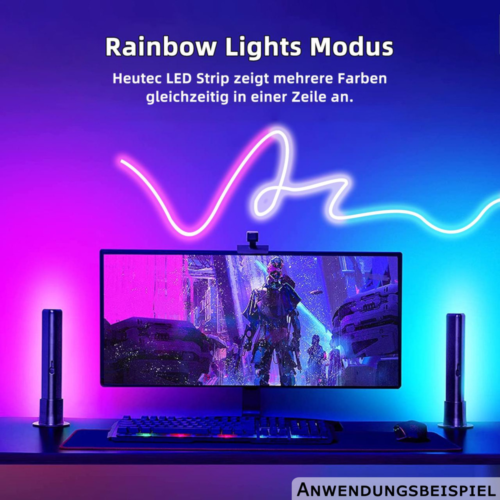 LED-Lichtschlauch "Neon Flex Rainbow" 5 Meter image number 9