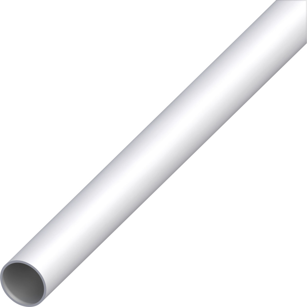 Alu Rundrohr 16x1 mm, 2 m silbereloxiert