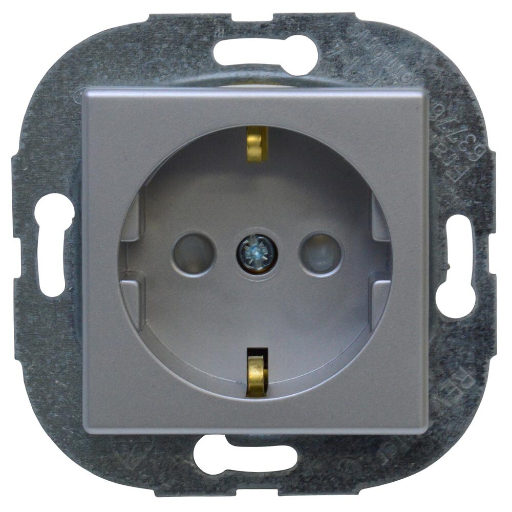 REV Steckdose Standard Quadro Einbausteckdose cremeweiß mit Kindersicherung image number 0