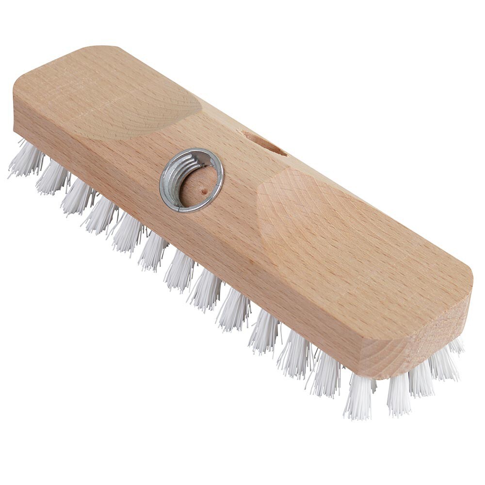 Schrubber 23 cm in Weiß aus Holz