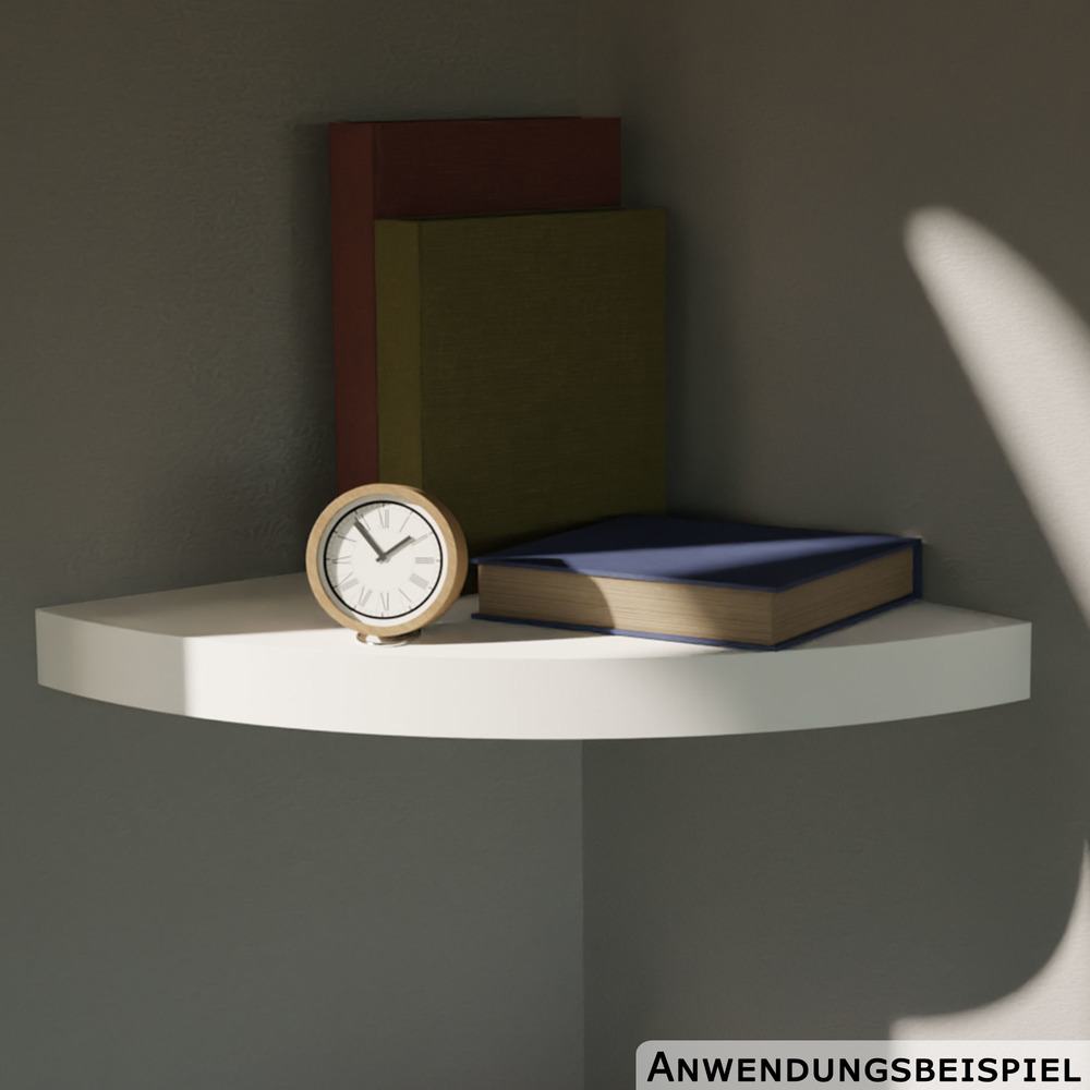 Eckregal weiß 29 x 29 cm