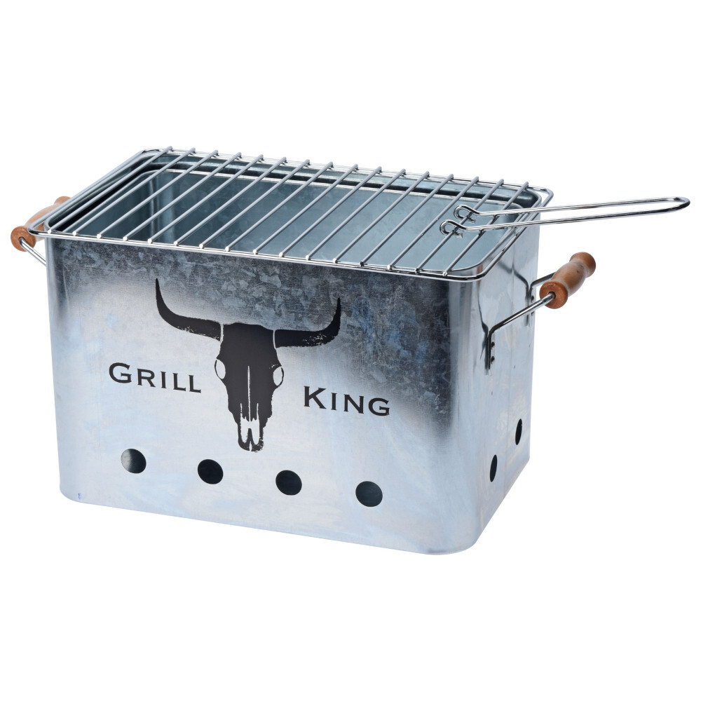 Mini-Grill Longhorn mit Tragegriffen