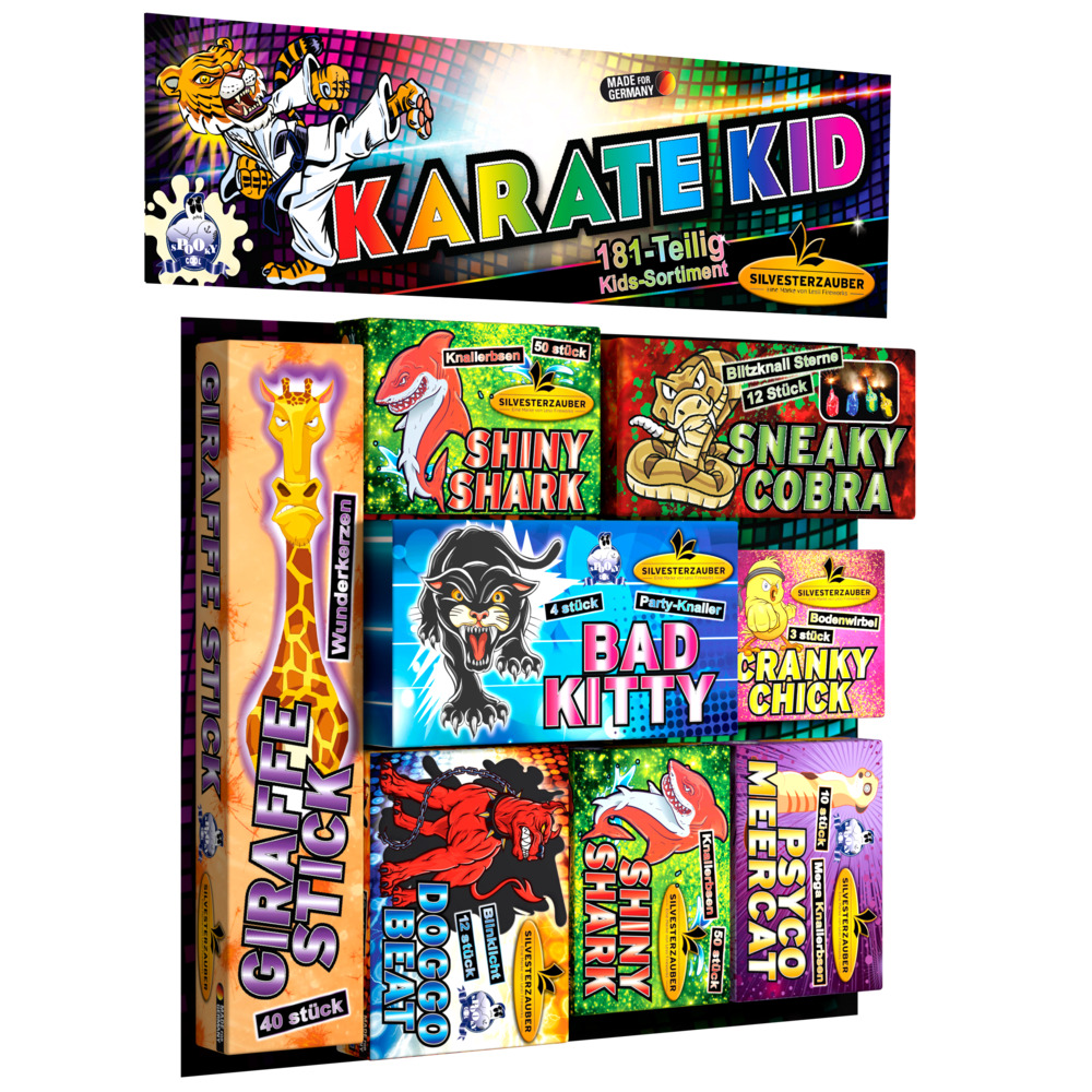 Feuerwerkskörper-Set Karate Kid 181-teilig