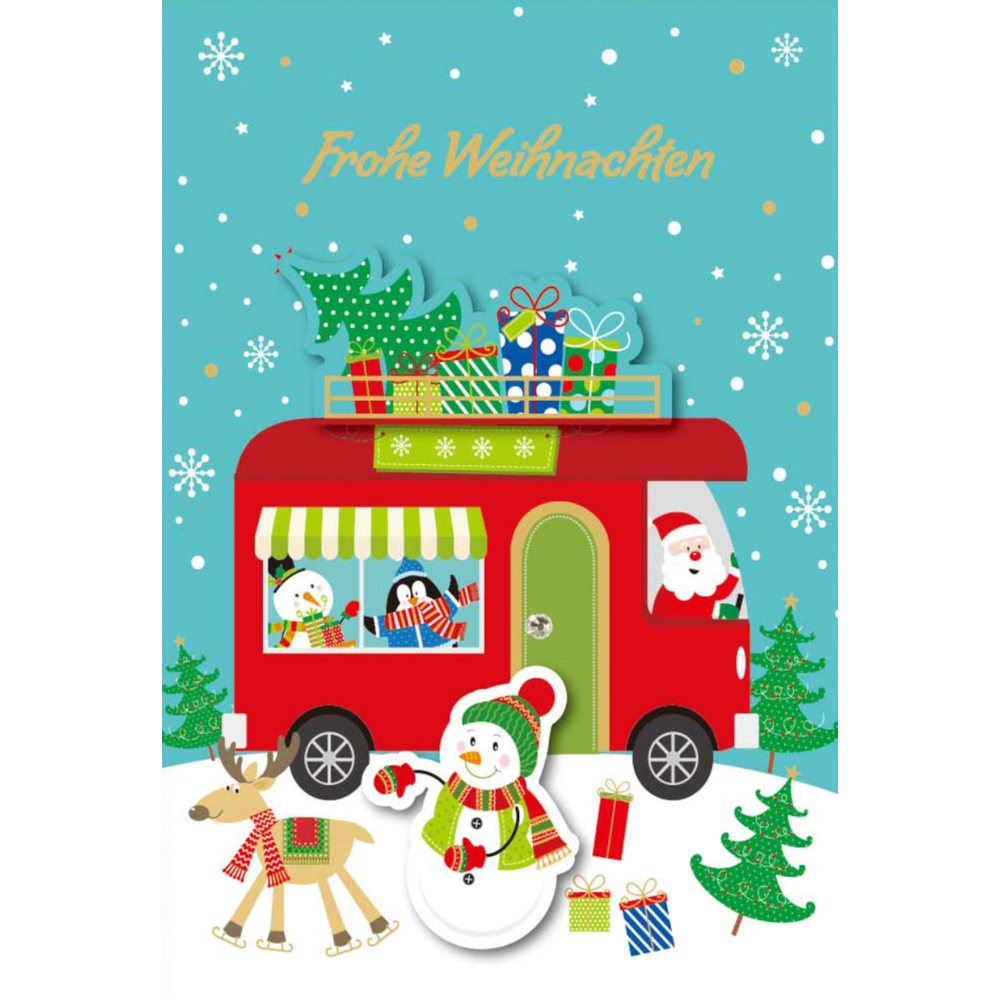 Weihnachtskarte Handmade aufklappbar mit Umschlag image number 6
