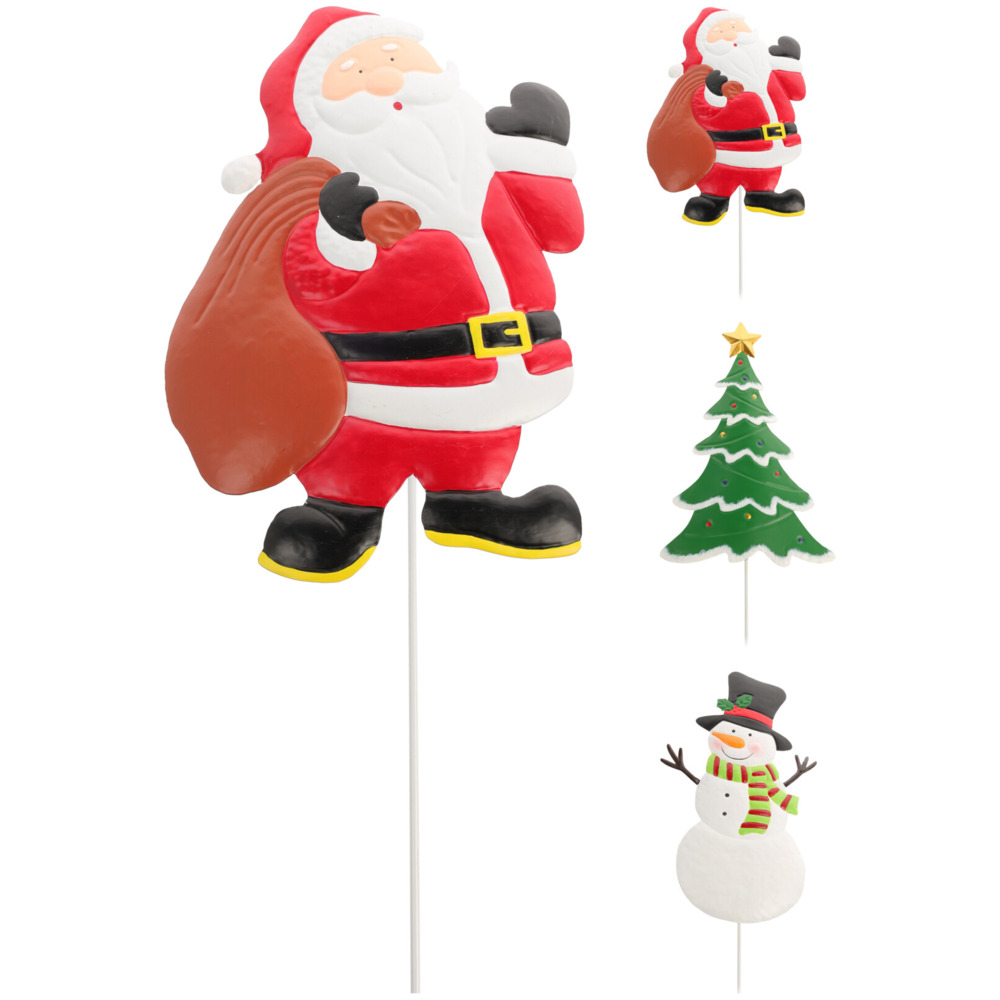 Gartenstecker 80 cm Weihnachtsfigur  - Designauswahl image number 3