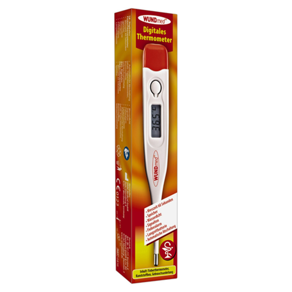 Fieberthermometer digital mit Fieberalarm und Speicher