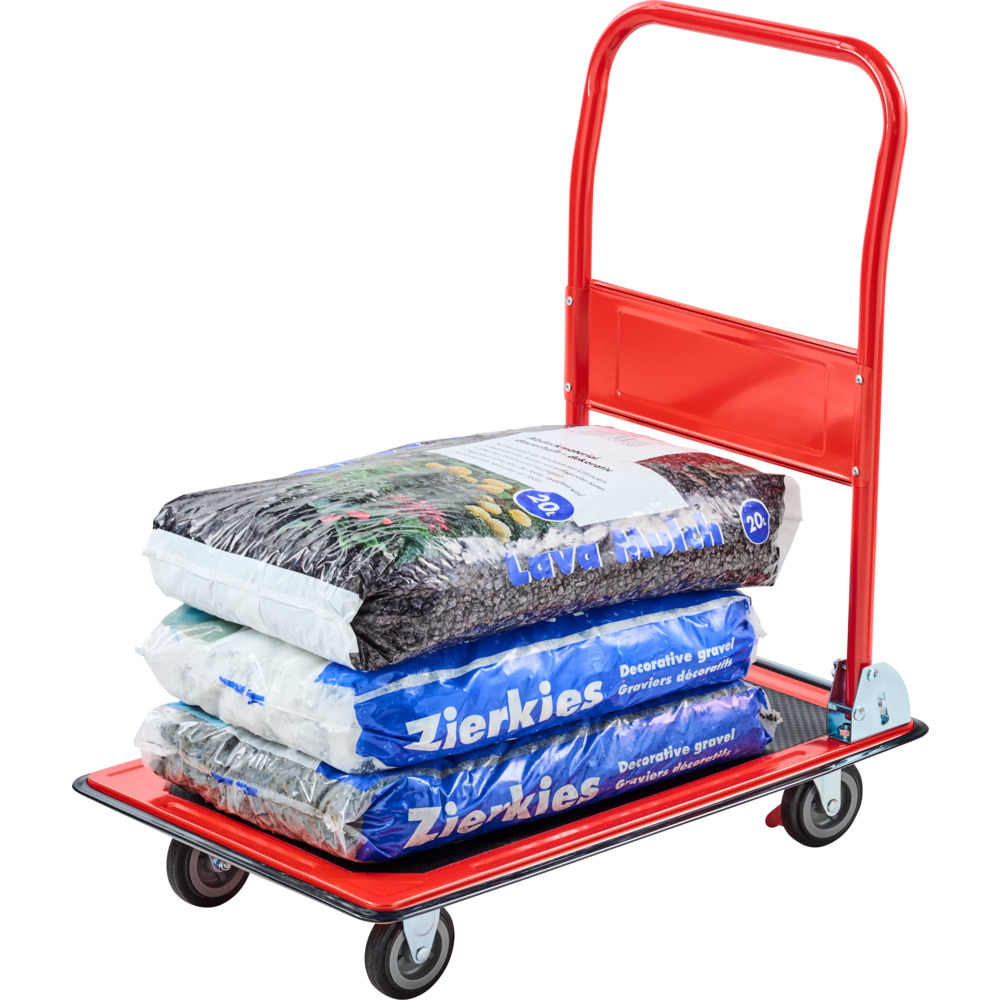 Plattformwagen klappbar 150 kg aus Stahl - rot image number 8
