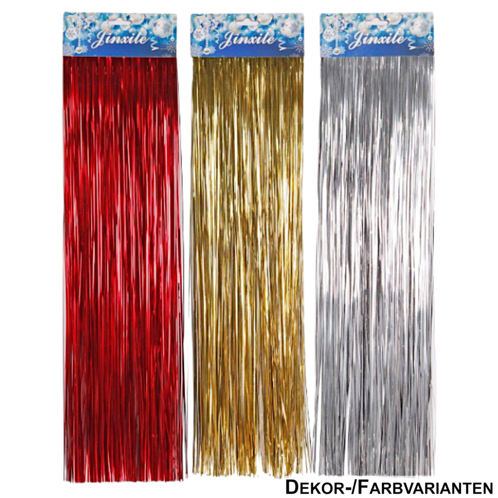 Lametta 50cm in Rot, Gold oder Silber image number 0