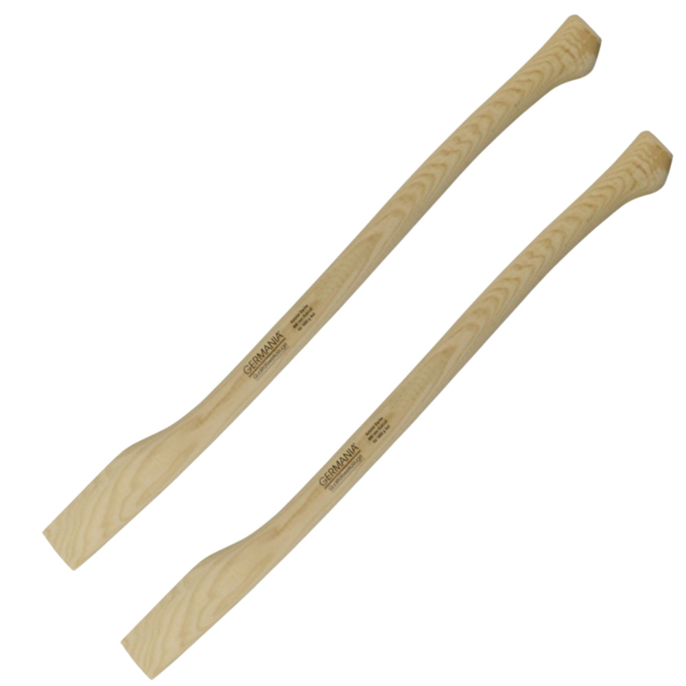 GERMANIA® Axtstiel 2er Set 90cm Kuhfußform