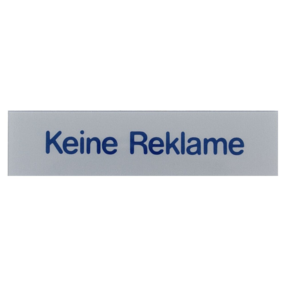 Türschild 80 x 20 mm, selbstklebend, keine Reklame image number 0