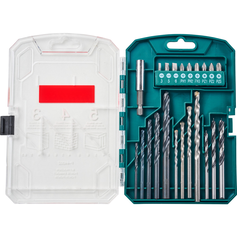 Makita Bohrer- und Bit-Set, 22-teilig image number 1