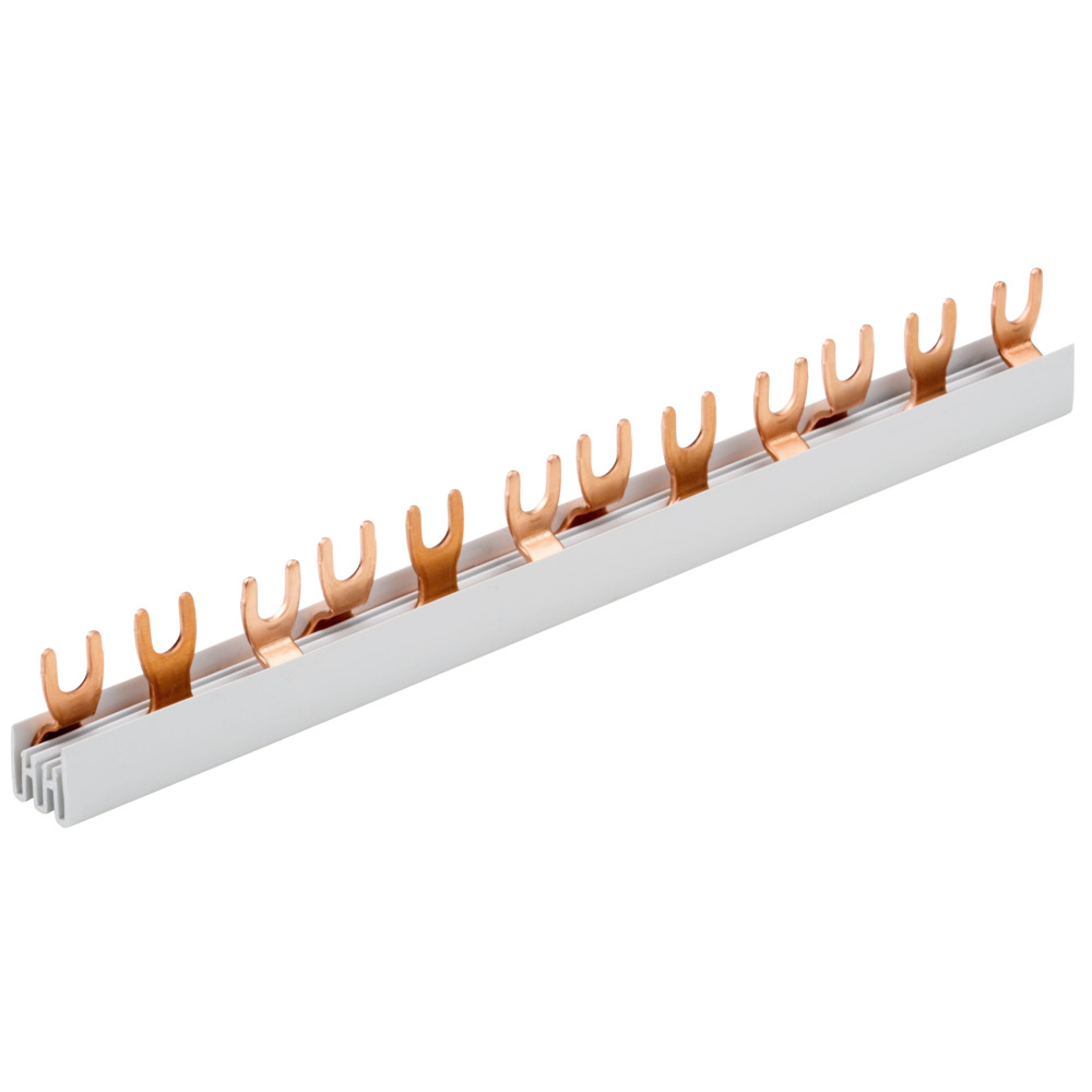 Phasenschiene 3 polig gabelform 210 mm lang 10 mm² image number 0