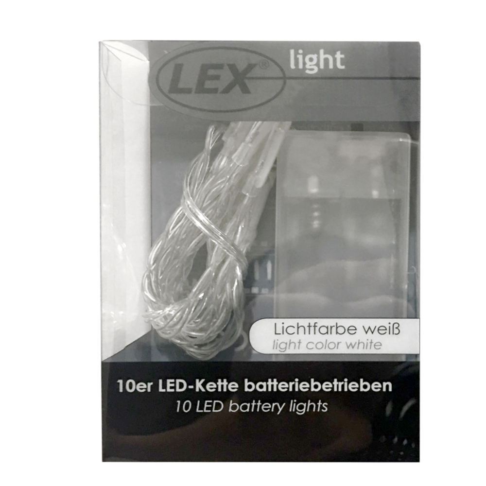 LED Lichterkette mit 20 LEDs kaltweiß