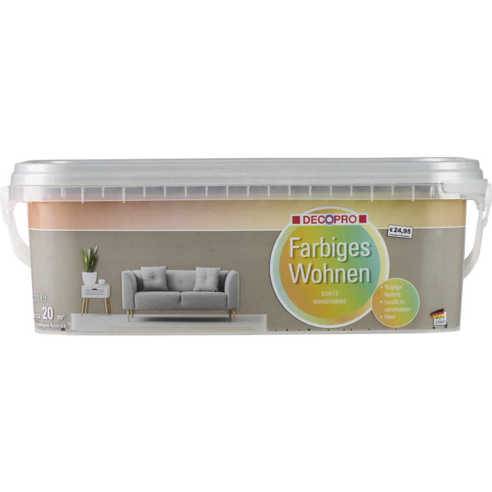 DECOPRO Wandfarbe 2,5 Liter nebel matt image number 1