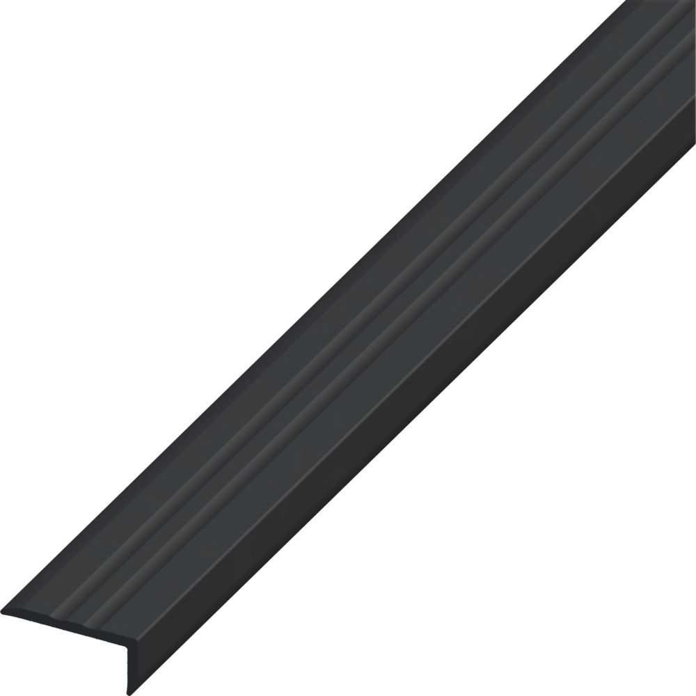 Winkel-Abschlussprofil PVC 1000 x 25 x 10 mm schwarz 