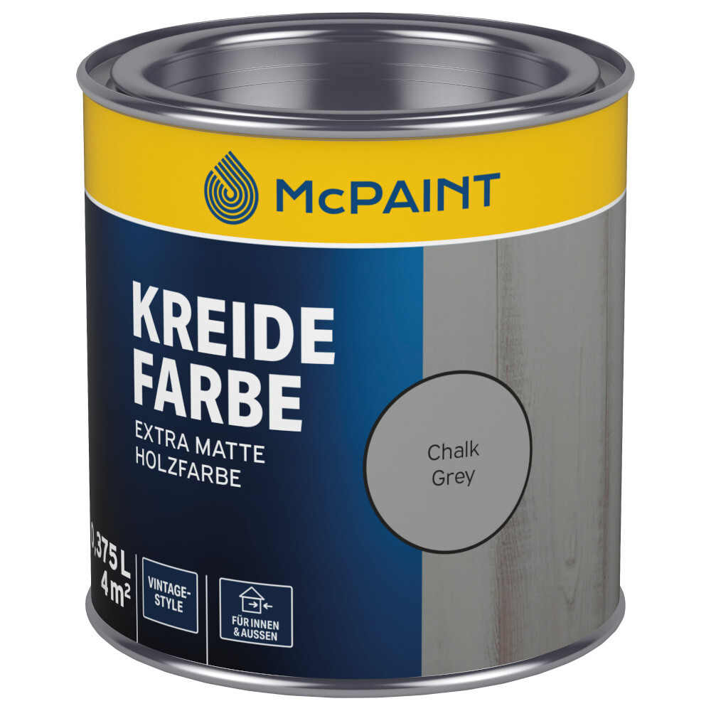 Kreidefarbe Chalk Grey 375 ml, Holzfarbe für Innen & Außen image number 0