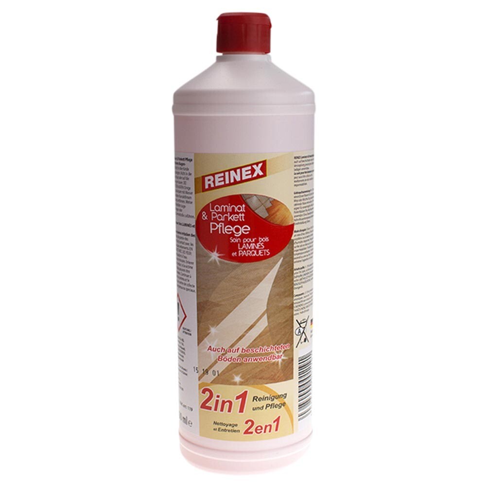 Reinex Laminat- und Parkettpflege 1 Liter, Konzentrat mit Orangenöl