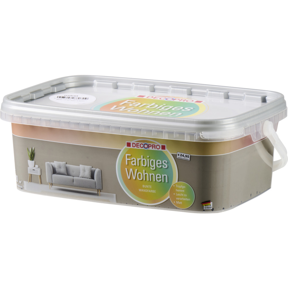 DECOPRO Wandfarbe 2,5 Liter nebel matt