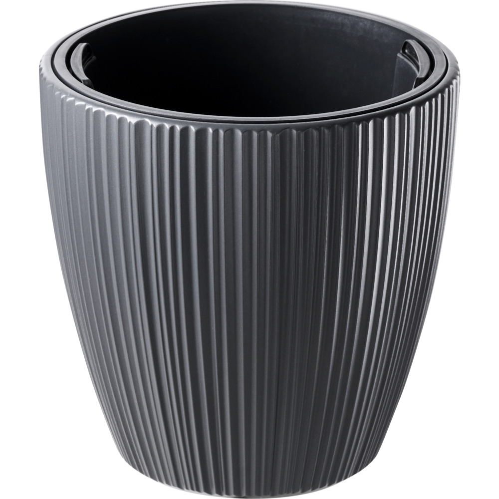 Prosperplast Pflanztopf Oro ca. &Oslash; 24 cm dunkelgrau
