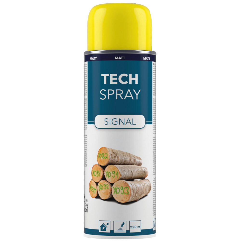 Tech Spray Signal matt, Markierspray 500 ml gelb