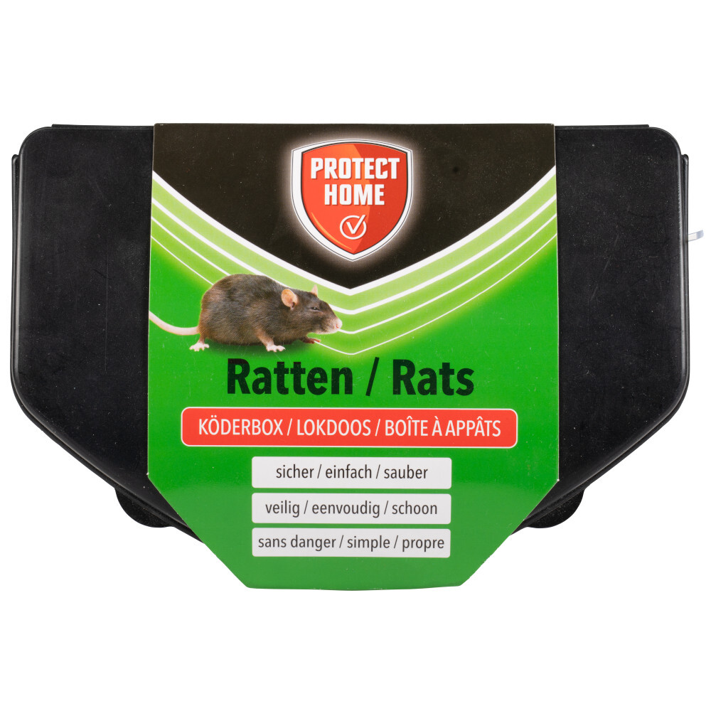 Rattenköderbox Protect Home mit Sicherheitsschlüssel und Stahlstange