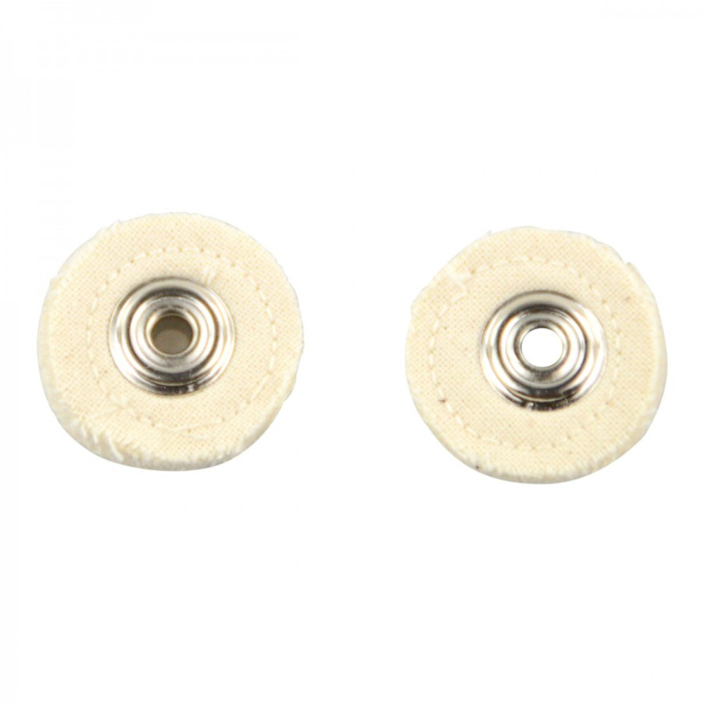 Polierscheiben Set 2-teilig je Ø 25x5mm aus Baumwolle