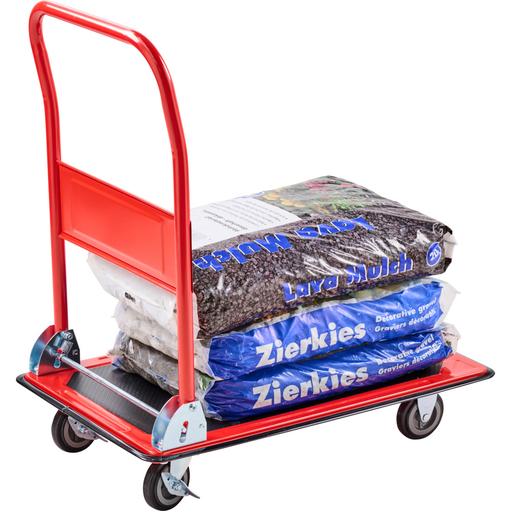 Plattformwagen klappbar 150 kg aus Stahl - rot image number 7