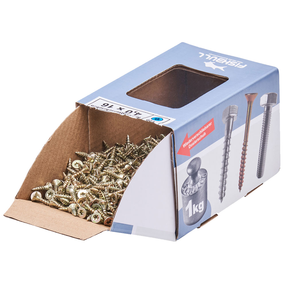 Spanplattenschraube 4x16 mm IVZ 1kg FISHBULL-Pack Senkkopf Vollgewinde image number 3