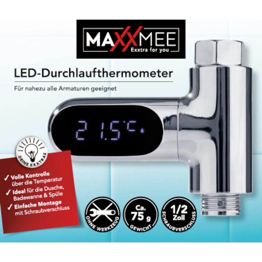 MAXXMEE LED-Durchlaufthermometer image number 5
