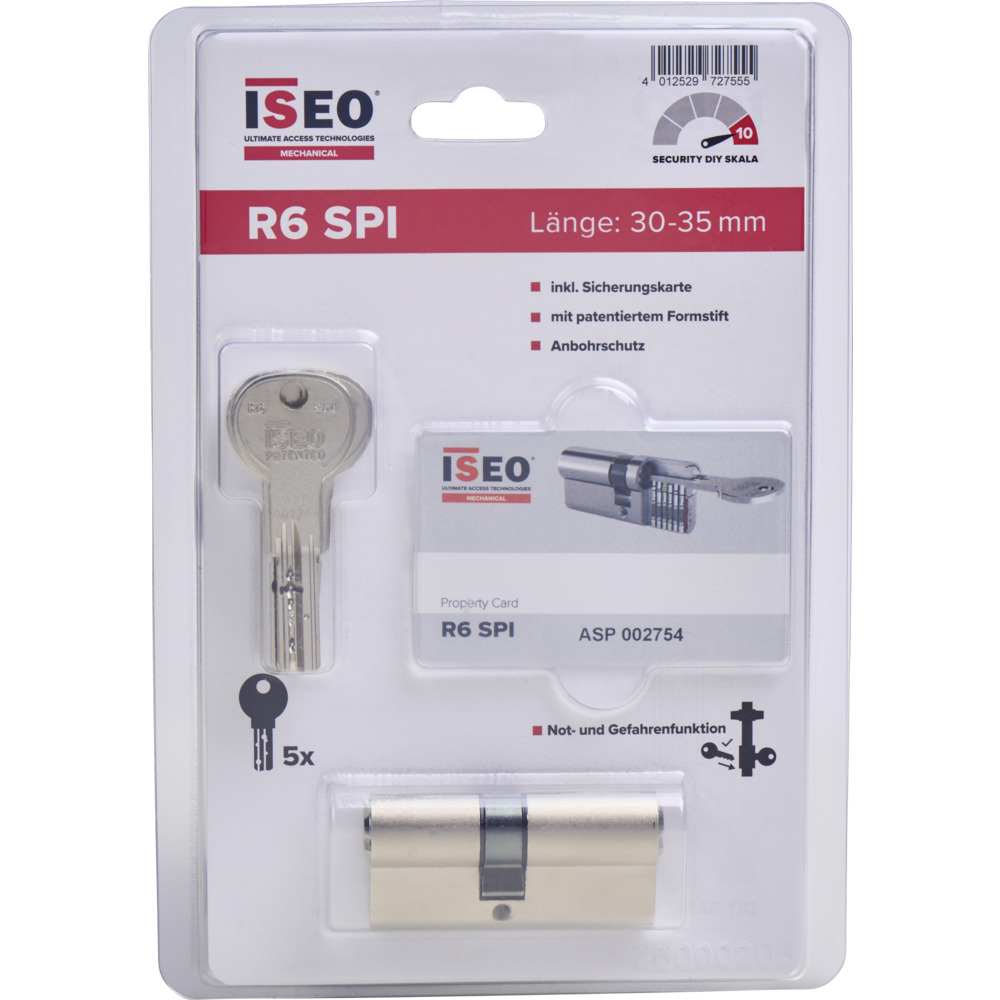 ISEO&reg; Schlie&szlig;zylinder R6 SPI 30/35 VS image number 1