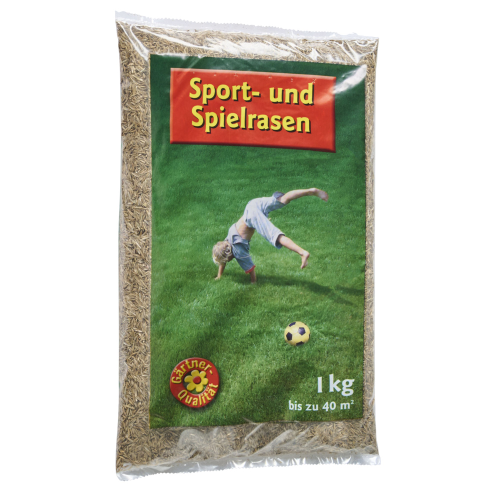 Sportrasen Samen 1kg 40m² Spielrasen Saatgut Rasensamen Rasen Saat Grassamen image number 0