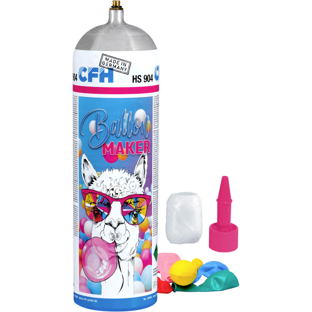  Helium-Set 2,15 Liter HS904 mit 30 Luftballons und Entnahmeventil