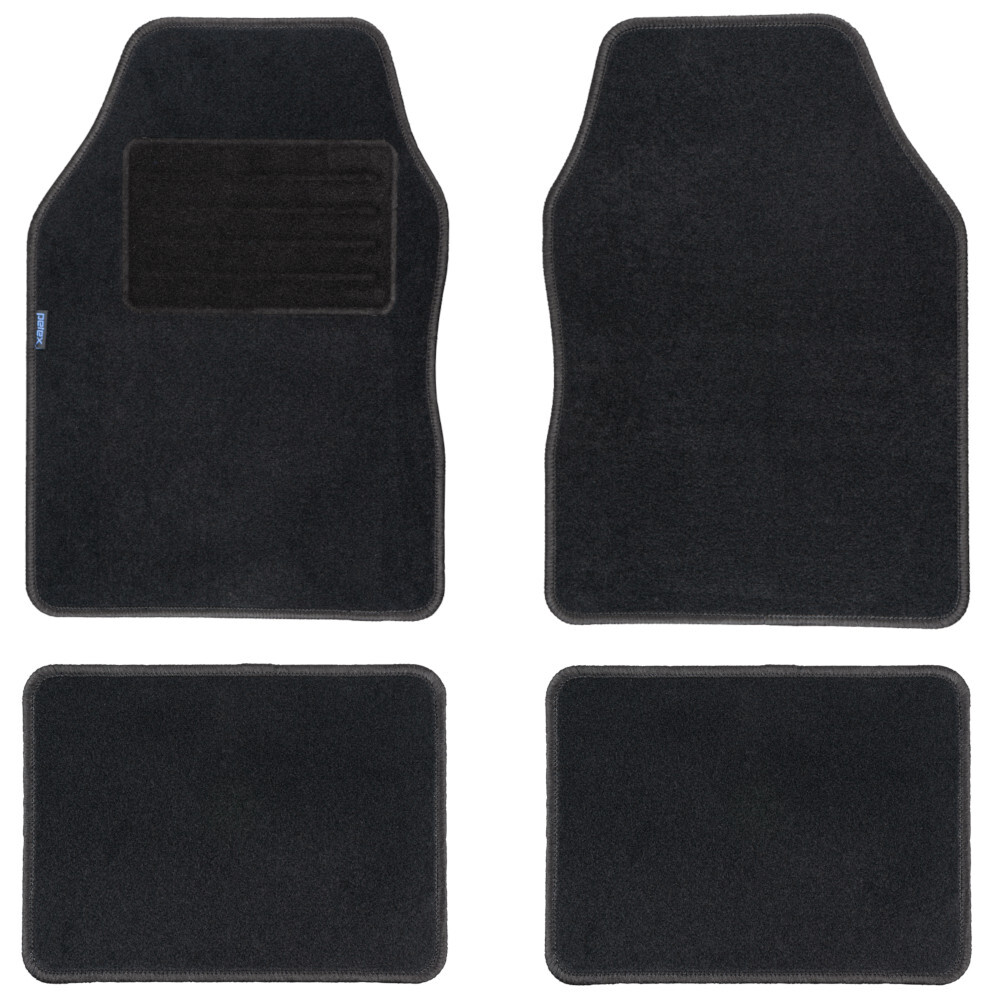 Fußmatten Set Florida 3 universal, 4-teilig in Schwarz