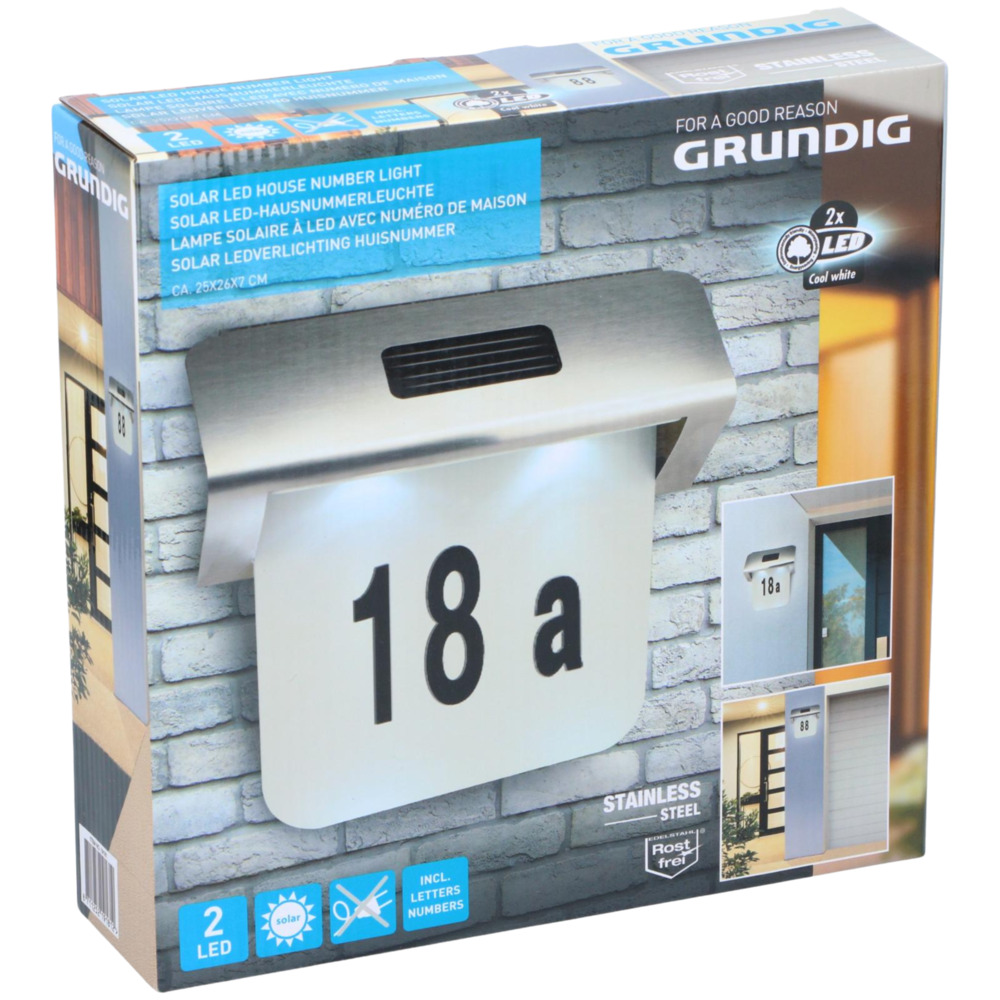 Grundig Solar-LED Hausnummerleuchte image number 1