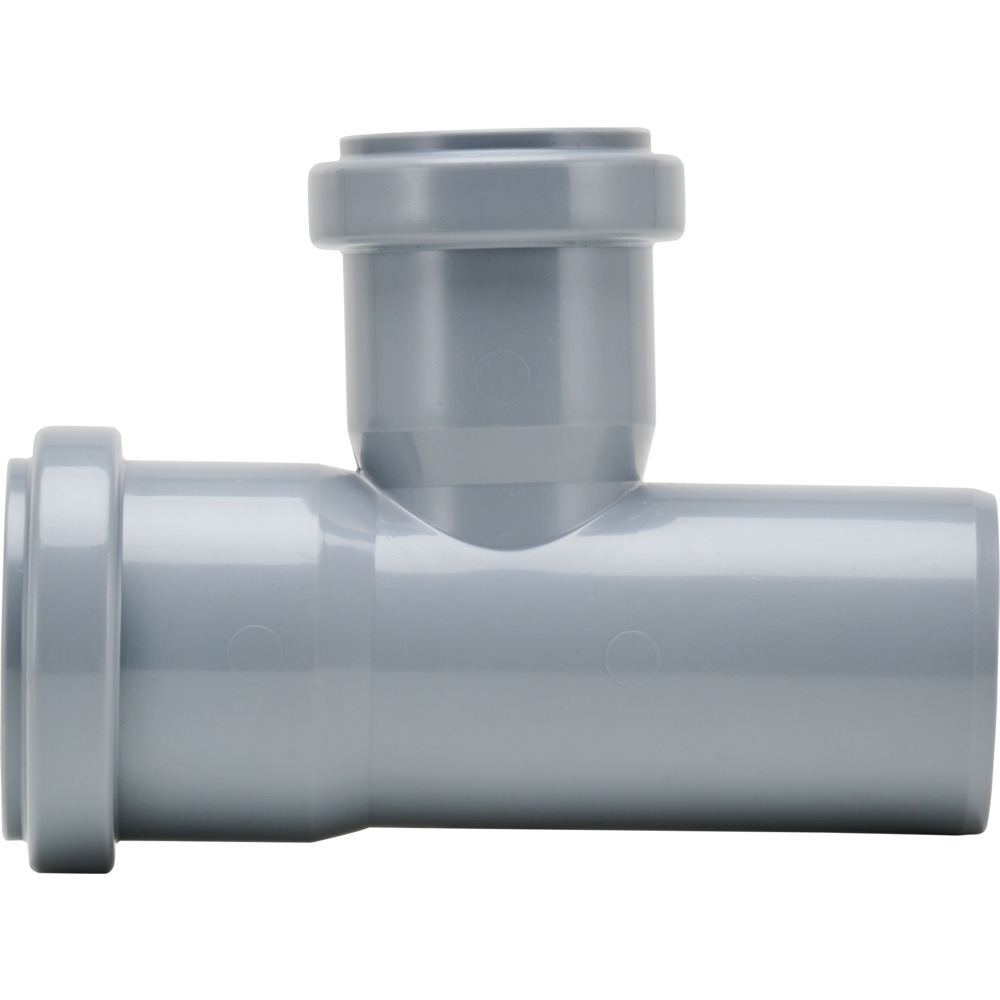 HT-Einfach-Abzweig DN 50/40 87&deg; Polypropylen, mit Steckmuffe image number 0
