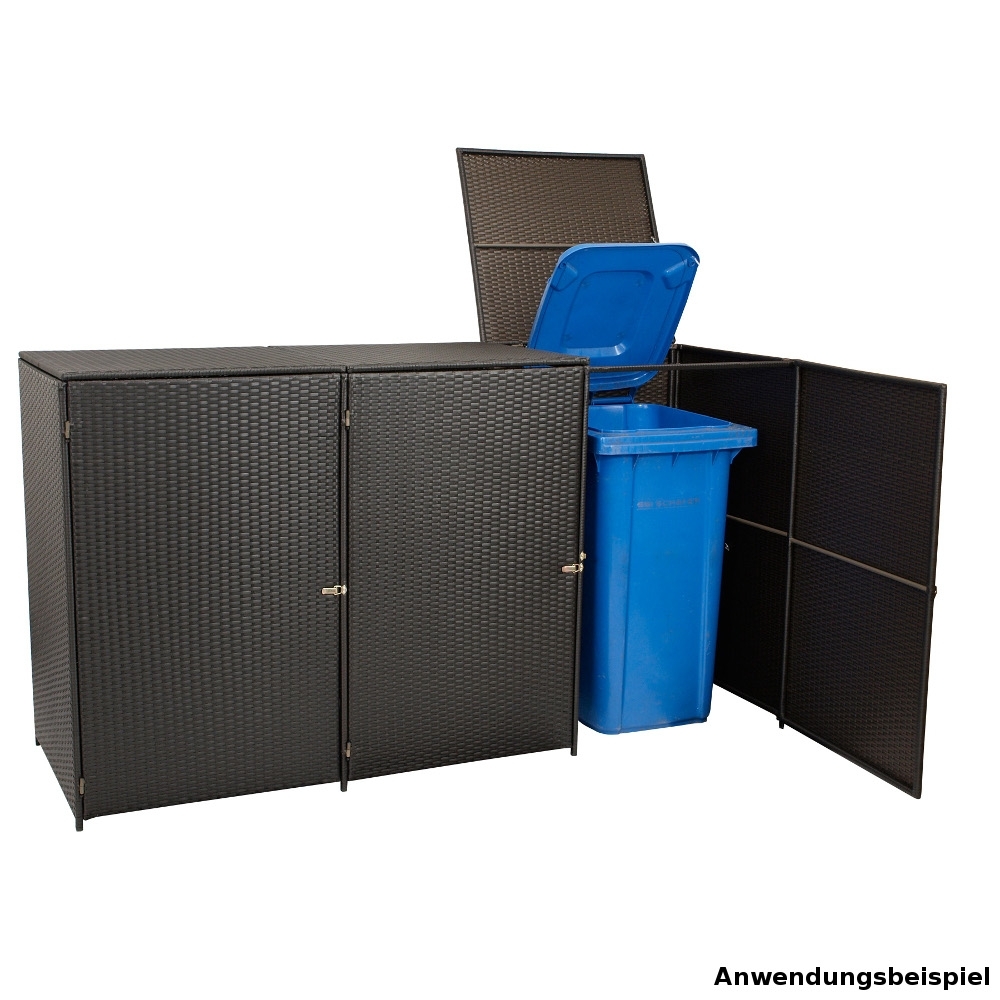 Mülltonnenbox für drei Mülltonnen je 120 Liter image number 2