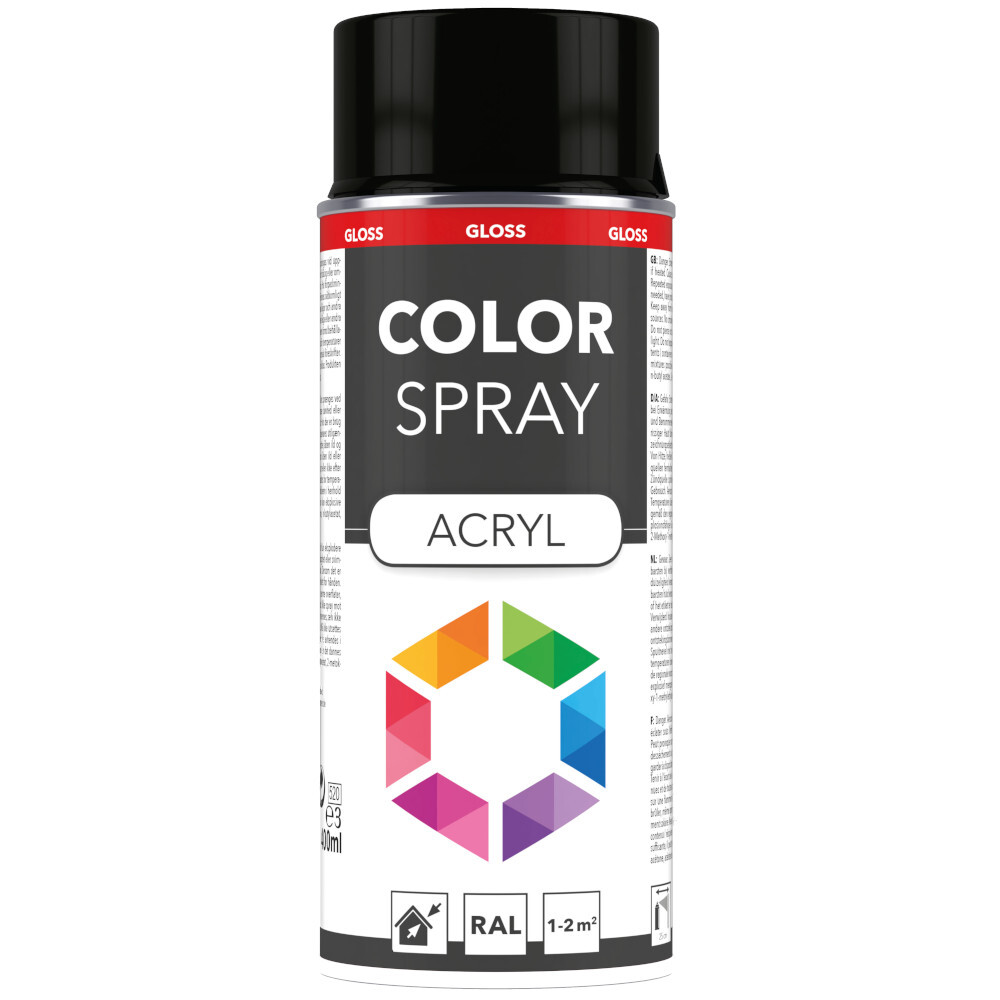 Lackspray 400 ml Acryl RAL9005 schwarz glänzend image number 0