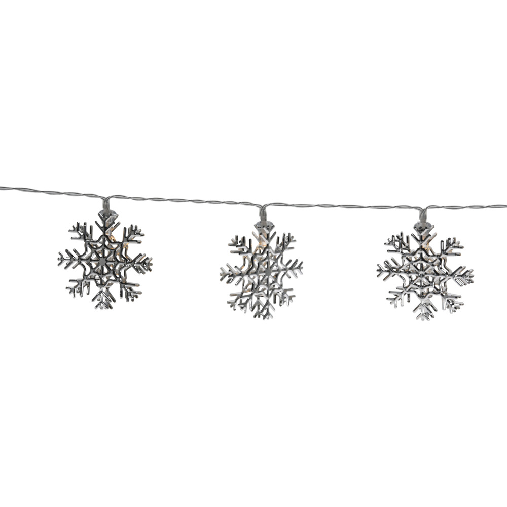 LED-Lichterkette Schneeflocke 10 LEDs, Farbauswahl image number 3