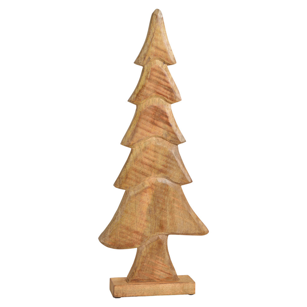 Standdeko Tannenbaum 60 cm aus Mangoholz naturbelassen