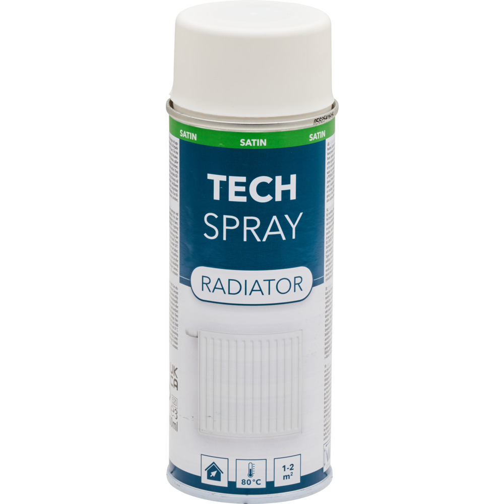 Heizkörperlack Tech Spray 400 ml satin in weiß image number 1