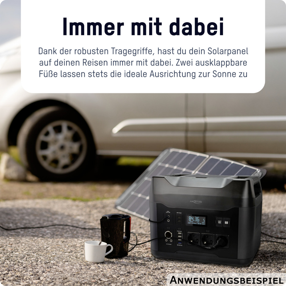 ANSMANN Faltbares Solarpanel 100 Watt image number 6