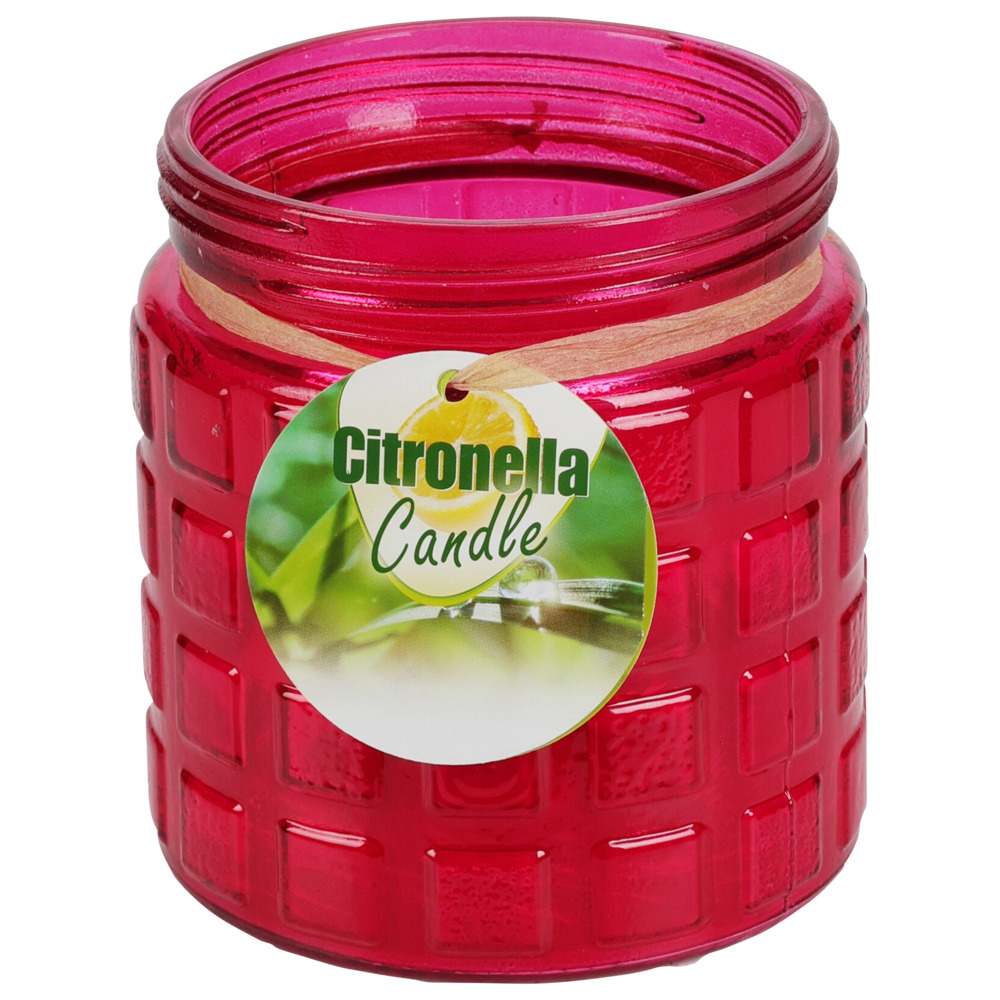 Citronella Kerze im Dekoglas - Farbauswahl image number 1